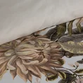 EUROFIRANY CLASSIC SATIN Komplet pościeli SPRING 17 z wysokiej jakości satyny bawełnianej z nadrukiem egzotycznych kwiatów - 180 x 200 cm - beżowy 5