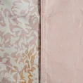 Komplet ekskluzywnej pościeli ESPRIT 01 z makosatyny bawełnianej z nadrukiem z roślinnym wzorem, dwustronna - 220 x 200 cm - pudrowy róż 9