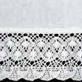 Zazdrostka ROSE z matowej tkaniny z koronką 30x150 cm - 150 x 30 cm - biały 6