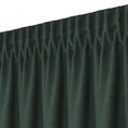 Zasłona DORA z gładkiej i miękkiej w dotyku tkaniny o welurowej strukturze - 560 x 260 cm - ciemnozielony 7
