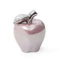 Jabłko - figurka ceramiczna SIMONA z perłowym połyskiem - 11 x 11 x 14 cm - różowy 1