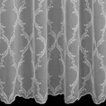 Tkanina firanowa zdobiona haftem na całej powierzchni - 290 cm - biały 3
