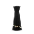 Wazon ceramiczny EBRU 2 czarno-złotym - 10 x 6 x 25 cm - czarny 2