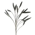 GAŁĄZKA OZDOBNA z pąkami oprószona brokatem, kwiat sztuczny dekoracyjny - dł.96cm z ozd dł40cm/7cm - srebrny 1