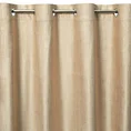 Zasłona MARSALA z miękkiej welwetowej tkaniny zdobiona przecieranym szampańskim nadrukiem - 140 x 250 cm - beżowy 6