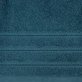 Ręcznik VITO z bawełny podkreślony żakardowymi paskami - 50 x 90 cm - ciemnoniebieski 2