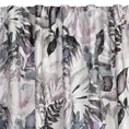 Zasłona LILIA w stylu eko z malarskim nadrukiem barwnych liści - 140 x 270 cm - biały 6