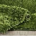 Dywanik SHAGGY z długimi ozdobnymi frędzlami - 75 x 150 cm - oliwkowy 1