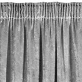 Zasłona LEONNE z lśniącego welwetu - 140 x 270 cm - szary 4