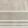 Ręcznik bawełniany SUZANA o ryżowej strukturze z żakardową bordiurą - 70 x 140 cm - beżowy 2