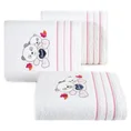 DESIGN 91 Ręcznik dla dzieci z aplikacją z misiami - 70 x 140 cm - biały 1
