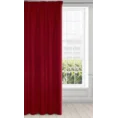 Zasłona czerwona z gładkiej matowej tkaniny zaciemniającej 135x270 cm taśma BLACKOUT - 135 x 270 cm - czerwony 2