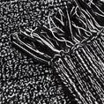 Dywanik łazienkowy LANA z miękkiej melanżowej tkaniny z frędzlami - 60 x 90 cm - czarny 3