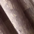 Zasłona  KORNELIA z miękkiej welwetowej tkaniny zdobiona szampańskim nadrukiem przypominającym marmur - 140 x 270 cm - różowy 6