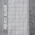 PIERRE CARDIN Ręcznik MAKS w kolorze stalowym, z żakardową bordiurą w kosteczkę -  - stalowy 2