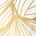 LIMITED COLLECTION Pościel LUNA 3 z makosatyny bawełnianej z wzorem liści miłorzębu BLASK BIELI - 160 x 200 cm - biały 12