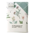 Komplet ekskluzywnej pościeli ESPRIT 03 z makosatyny bawełnianej z botanicznym nadrukiem, dwustronna - 160 x 200 cm - kremowy 2