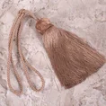 Dekoracyjny sznur do upięć z chwostem z pomponikiem - dł. 72 cm - różowy 1