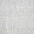 Ręcznik ROMEO z bawełny podkreślony bordiurą tkaną  w wypukłe paski - 50 x 90 cm - biały 2