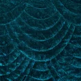 EWA MINGE Narzuta EDEN z błyszczącego welwetu przeszywana w geometryczny wzór - 170 x 210 cm - ciemnoturkusowy 5