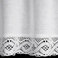 Zazdrostka VINCE z tkaniny z przewagą bawełny zdobiona koronką - 150 x 60 cm - biały 3