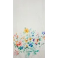 Zasłona AMELIA z tkaniny z dodatkiem lnu z barwnym kwiatowym motywem - 140 x 260 cm - naturalny 7