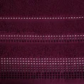 EUROFIRANY CLASSIC Ręcznik POLA z żakardową bordiurą zdobioną stebnowaniem - 50 x 90 cm - fioletowy 2