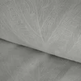 EUROFIRANY PREMIUM Komplet pościeli bawełnianej z adamaszku z żakardowym wzorem liści - 160 x 200 cm - jasnoszary 4