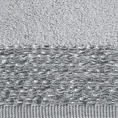 Ręcznik LUGO z włókien bambusowych i bawełny z melanżową bordiurą w stylu eko - 50 x 90 cm - szary 2
