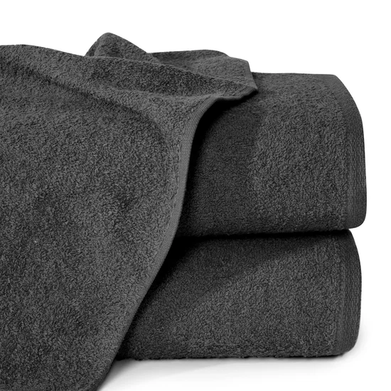 EUROFIRANY CLASSIC Ręcznik GŁADKI jednokolorowy klasyczny - 50 x 90 cm - czarny