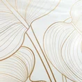 LIMITED COLLECTION Pościel BLANCA 4  makosatyny bawełnianej łącząca motywy geometryczne i botaniczne MAGIA BIELI - 160 x 200 cm - biały 12