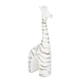 Figurka dekoracyjna żyrafa w stylu shabby chic o przecieranych brzegach - 13 x 7 x 35 cm - biały 1