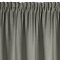 Zasłona LENA z falbaną z tkaniny o płóciennym splocie - 140 x 270 cm - popielaty 6