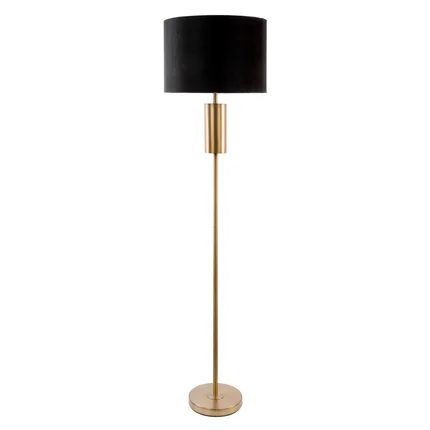 LIMITED COLLECTION Lampa stołowa VICTORIA 7 na metalowej podstawie z welwetowym abażurem SIŁA ZŁOTA LIMITED COLLECTION Lampa stołowa VICTORIA 7 na metalowej podstawie z welwetowym abażurem SIŁA ZŁOTA - ∅ 43 x 157 cm
