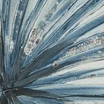 Obraz BLUISH ręcznie malowany na płótnie ze srebrnymi refleksami - 40 x 40 cm - biały 2