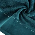 EWA MINGE Ręcznik KARINA w kolorze turkusowym, zdobiony aplikacją z cyrkonii na miękkiej szenilowej bordiurze - 70 x 140 cm - turkusowy 5