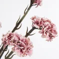 ZATRWIAN WRĘBNY sztuczny kwiat dekoracyjny z płatkami z jedwabistej tkaniny - 64 cm - różowy 2
