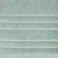 Ręcznik z welurową bordiurą przetykaną błyszczącą nicią - 30 x 50 cm - miętowy 2