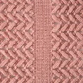 Koc AKRYL 1 miękki i jedwabisty w dotyku koc z drobnym ażurowym wzorem i frędzlami - 130 x 170 cm - różowy 2