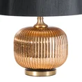 Lampa dekoracyjna z welwetowym abażurem - ∅ 32 x 57 cm - brązowy 4