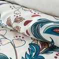 NOVA PRINT Komplet pościeli NIKA z satyny bawełnianej zdobiony wzorem inspirowanym stylem folk - 160 x 200 cm, 2 szt. 70 x 80 cm - wielokolorowy 4