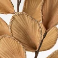 Gałązka  z  beżowymi liśćmi - sztuczny kwiat dekoracyjny z pianki foamirian - 100 cm - beżowy 2