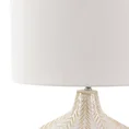 Lampa ceramiczna LIZA z wytłaczanym wzorem - 38 x 18 x 58 cm - kremowy 7