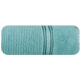 EVA MINGE Ręcznik FILON w kolorze błękitnym, w prążki z ozdobną bordiurą przetykaną srebrną nitką - 30 x 50 cm - niebieski 3