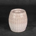 Świecznik EDNA z glinki ceramicznej - ∅ 13 x 15 cm - kremowy 1