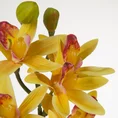 STORCZYK OKAZAŁY kwiat sztuczny dekoracyjny z płatkami z jedwabistej tkaniny - ∅ 10 x 76 cm - żółty 2