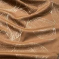 Bieżnik welwetowy BLINK 16 z welwetu z dużym wzorem liści - 35 x 140 cm - brązowy 6