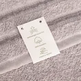Ręcznik klasyczny JASPER z bordiurą podkreśloną delikatnymi brązowymi paskami - 30 x 50 cm - pudrowy róż 6
