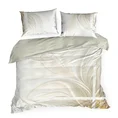 EVA MINGE Komplet pościeli SOPHIA z najwyższej jakości makosatyny bawełnianej z designerskim nadrukiem i logo - 220 x 200 cm - biały 3