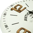 Dekoracyjny zegar ścienny w stylu retro - 45 x 6 x 45 cm - biały 4
